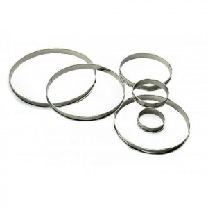 Cercle à Tarte Inox Ø24 cm H.2 cm Bords Roulés Gobel Cercle à Tarte Inox Ø24 cm H.2 cm Bords Roulés Gobel