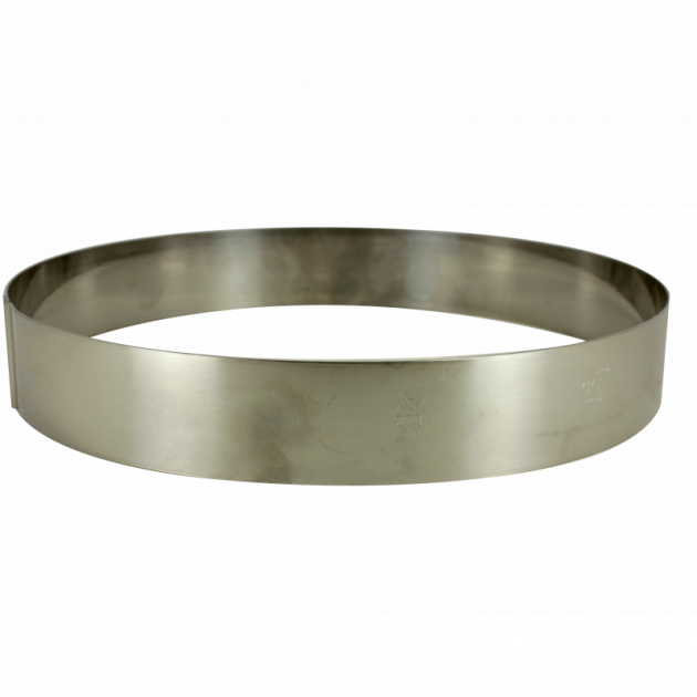 Cercle a Entremets Inox Ã˜ 22 cm x 3.5 cm Gobel