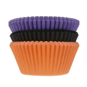 Caissette Cupcake Unie Halloween Ø5 cm x75 House of Marie
