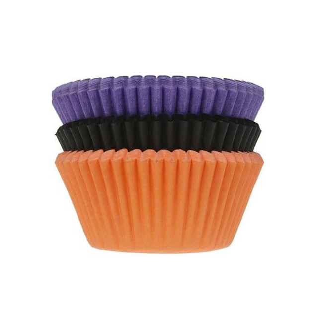 Caissette Cupcake Unie Halloween Ã˜5 cm x75 House of Marie