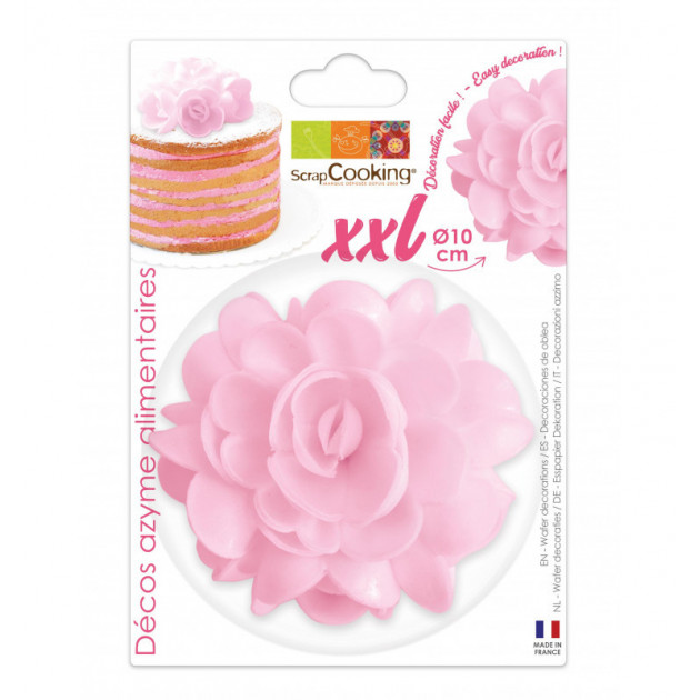 Fleur Azyme Rose XXL 10cm Scrapcooking