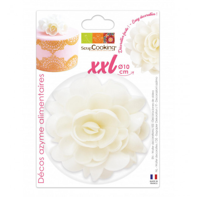 Fleur Azyme Blanc XXL 10cm Scrapcooking