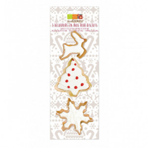 FIN DE SERIE Lot Découpoirs Noël Inox Dorés x3 Scrapcooking FIN DE SERIE Lot Découpoirs Noël Inox Dorés x3 Scrapcooking