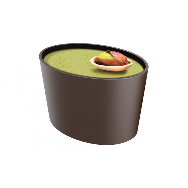 Moule 20 coupelles ovales en chocolat Moule 20 coupelles ovales en chocolat