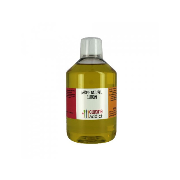 Arôme Alimentaire Naturel Citron 500 ml Cuisineaddict