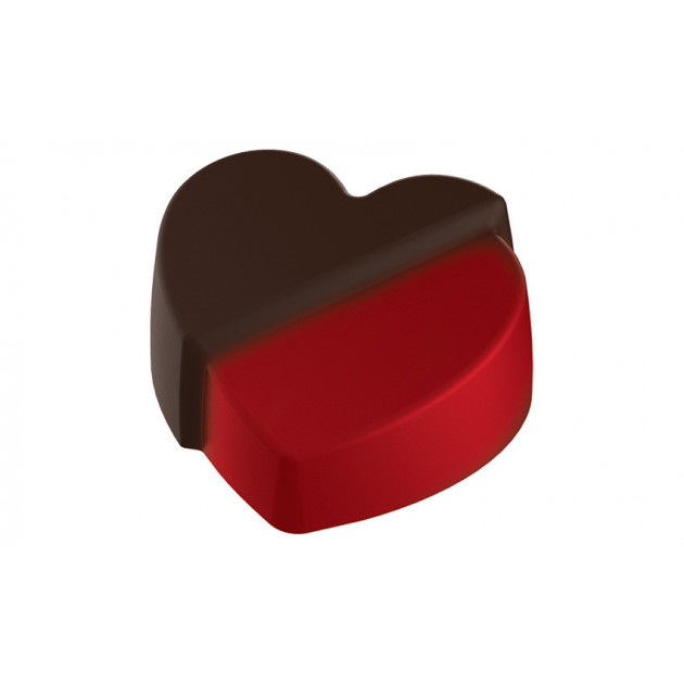 Moule Chocolat Coeur Fendu 35 mm (x24) Pop Chocolat