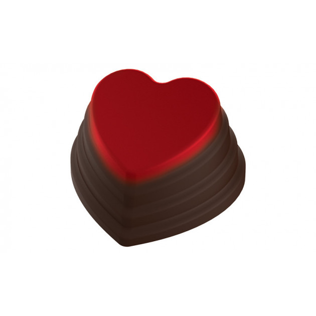 Moule Chocolat Coeur Empile 35 mm (x24) Pop Chocolat