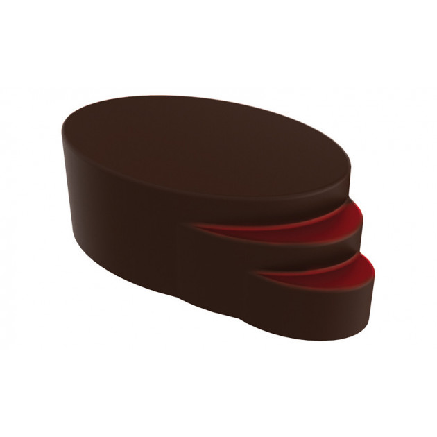 Moule Chocolat Praline Ellipse Escalier (x24) Pop Chocolat