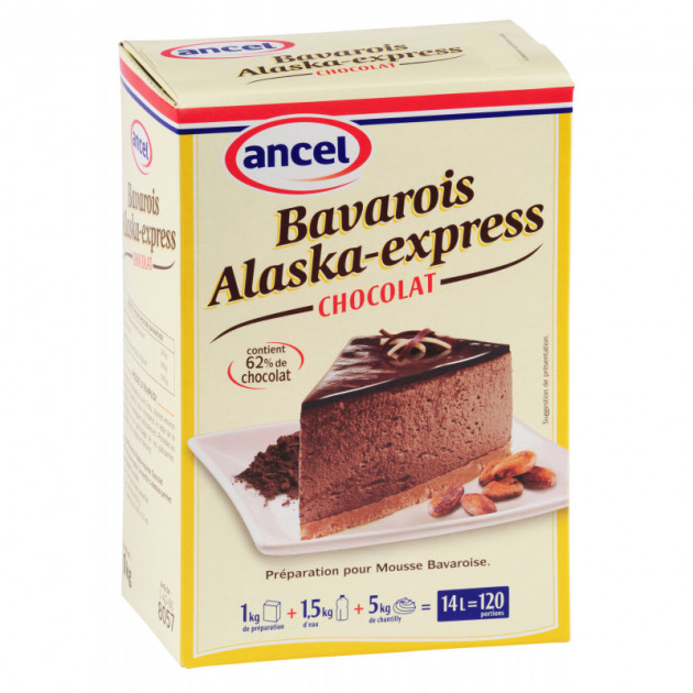 Preparation bavarois Alaska-Express Chocolat 1 kg Ancel