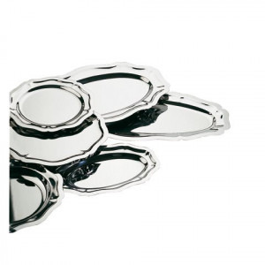Plat de Service Louis XV Inox 50 x 32,5 cm Plat de Service Louis XV Inox 50 x 32,5 cm