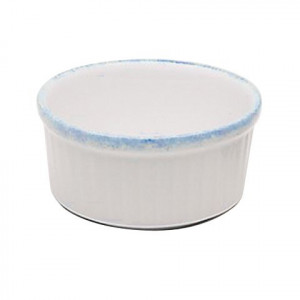 Ramequin 10 cm Porcelaine Blanche granitée Ramequin 10 cm Porcelaine Blanche granitée