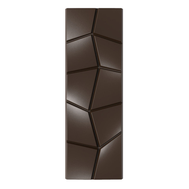 Moule Chocolat Tablette Effet Carre Penche (x6)