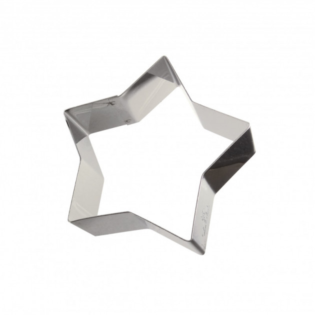 FIN DE SERIE Cercle etoile Inox 10 x 9 cm x H 4.5 cm Gobel