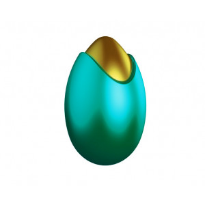 Moule Chocolat Oeuf Bicolore 6.9 cm (x4) Moule Chocolat Oeuf Bicolore 6.9 cm (x4)