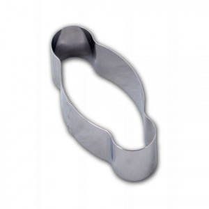 Cercle Inox Coquille de Noël 32 x 11 cm x H 4,5 cm Gobel Cercle Inox Coquille de Noël 32 x 11 cm x H 4,5 cm Gobel