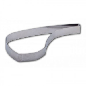 FIN DE SERIE Cercle Inox Côte d'Agneau 14 x 4,5 cm x H 1,5 cm Gobel