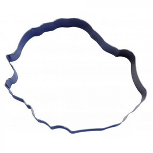 Cercle Inox Pays Réunion 24 x 20 cm x H 4,5 cm Gobel