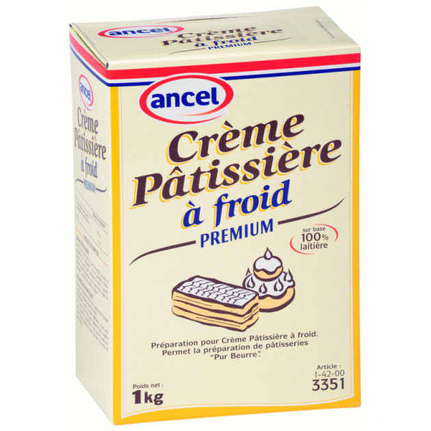 Crème Pâtissière à Froid PREMIUM - Préparation Pâtissière Ancel 1kg