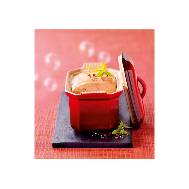 Terrine à Foie Gras avec presse 0,6 L Cerise Le Creuset céramique