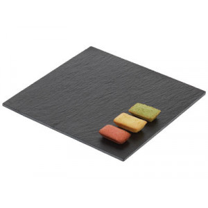 Assiette Ardoise Alimentaire 20 x 20 cm (x4) Assiette Ardoise Alimentaire 20 x 20 cm (x4)