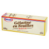 Gélatine en feuilles qualité or 475 g (225 feuilles) Ancel