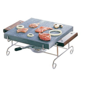 Pierre à Griller Naturelle 25x25x3 cm Sans support