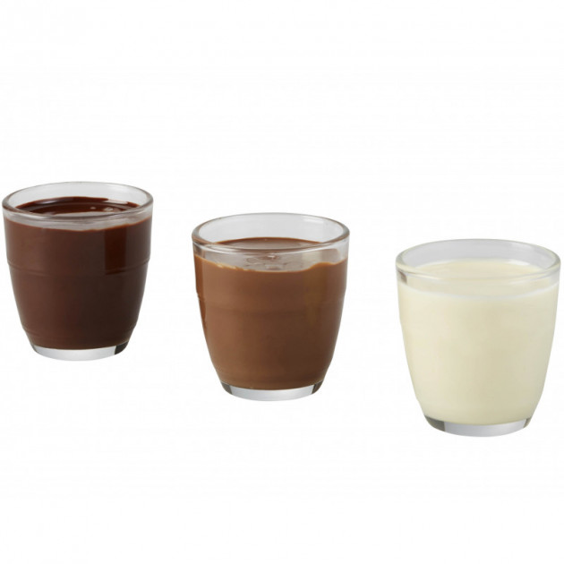 Fondue au Chocolat Blanc ivoire 90 g Mazet pot de verre prêt à l