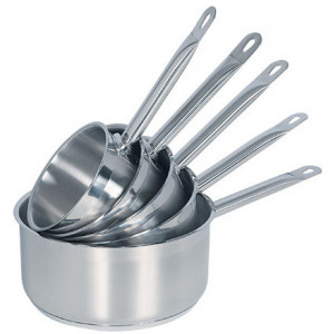 Lot de 5 casseroles inox tous feux Lot de 5 casseroles inox tous feux
