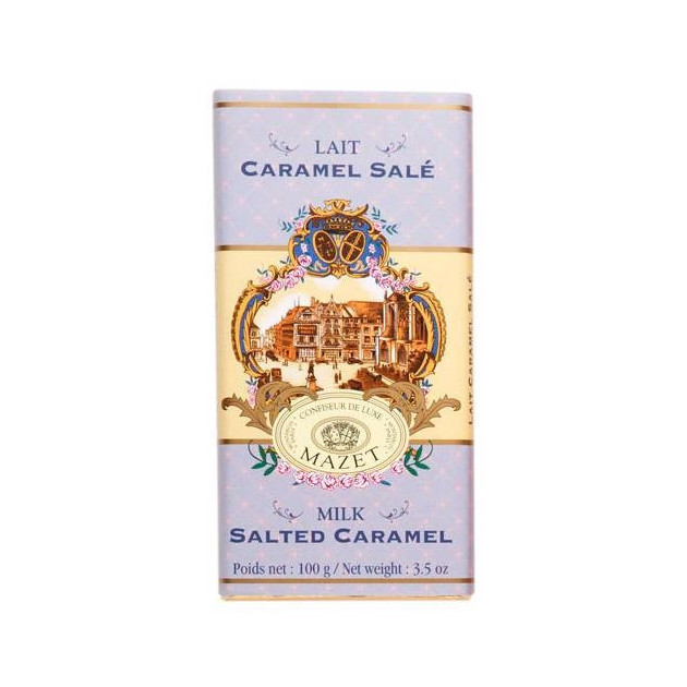 Tablette Chocolat Lait Caramel Sale Mazet 100 g