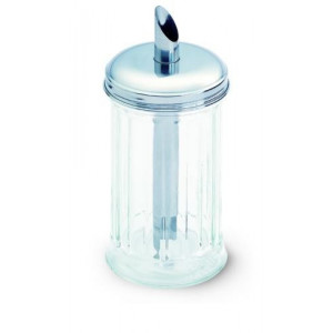 Saupoudreuse à Sucre avec Doseur Verre inox