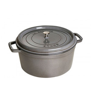 STAUB Cocotte Fonte Ronde 20 cm Gris Graphite 2,2 L