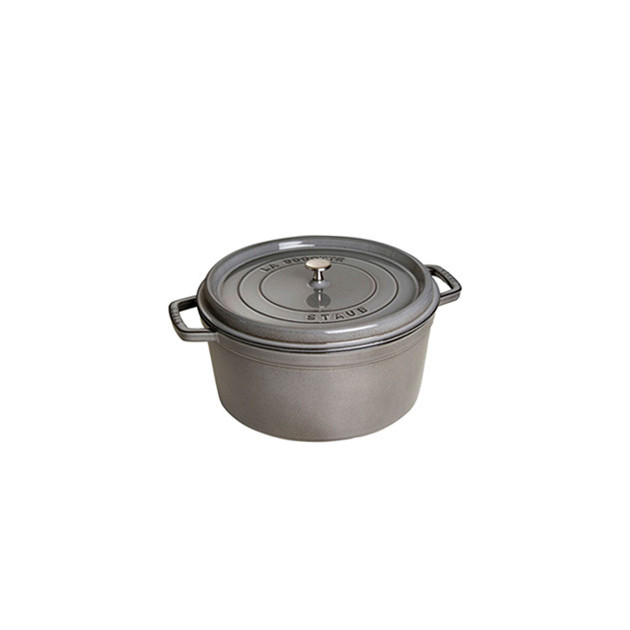 STAUB Cocotte Fonte Ronde 20 cm Gris Graphite 2.2 L