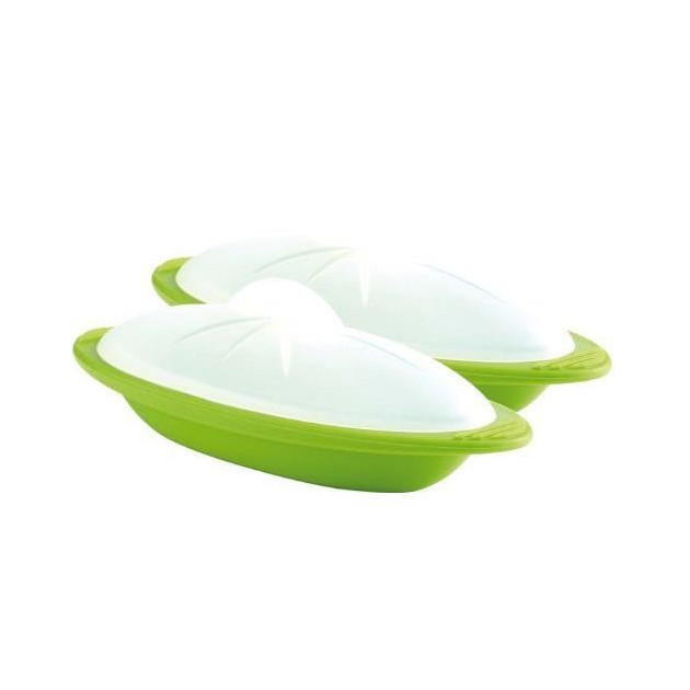 Papillote en Silicone Minute Individuelle - Lot de 2 Vertes