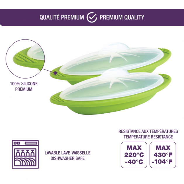Papillote Silicone lavable au lave-vaisselle