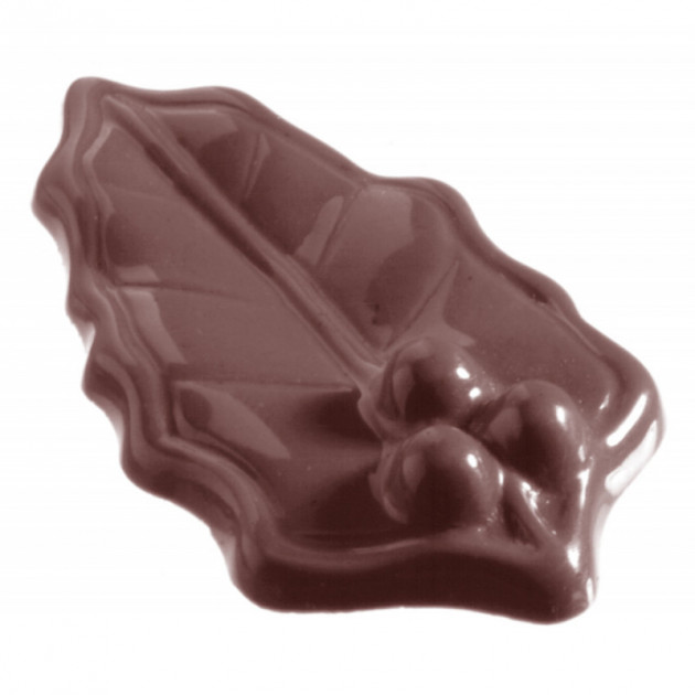 Moule a Chocolat Petites Feuilles de Houx (x14) Chocolate World