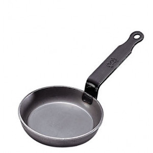 Poêle à Blinis Professionnelle, carbone plus, Tôle d'Acier blanche, De Buyer Poêle à Blinis Professionnelle, carbone plus, Tôle d'Acier blanche, De Buyer