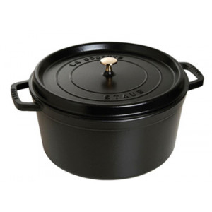 STAUB Cocotte Fonte Ronde 28 cm Noir Mat 6,7 L