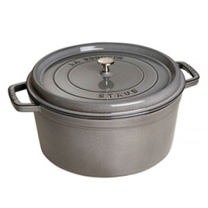 STAUB Cocotte Fonte Ronde 28 cm Gris Graphite 6,7 L