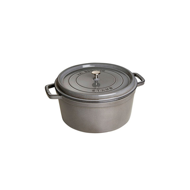 STAUB Cocotte Fonte Ronde 28 cm Gris Graphite 6.7 L