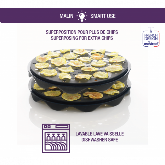 Superposez plusieurs plateaux pour plus de chips