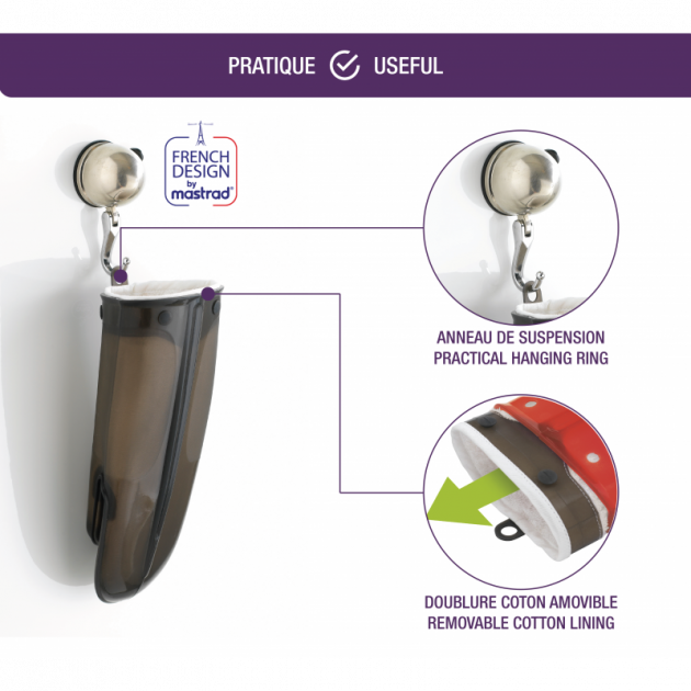 Orka Plus Noir Gant Silicone et textile : pratique Orka Plus Noir Gant Silicone et textile : pratique