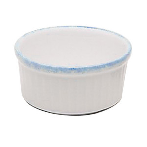 Ramequin 8,5 cm Porcelaine Blanche granitée Ramequin 8,5 cm Porcelaine Blanche granitée