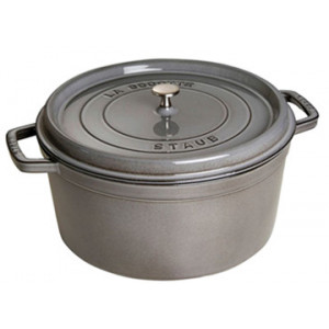 STAUB Cocotte Fonte Ronde 30 cm Gris Graphite 8,35 L