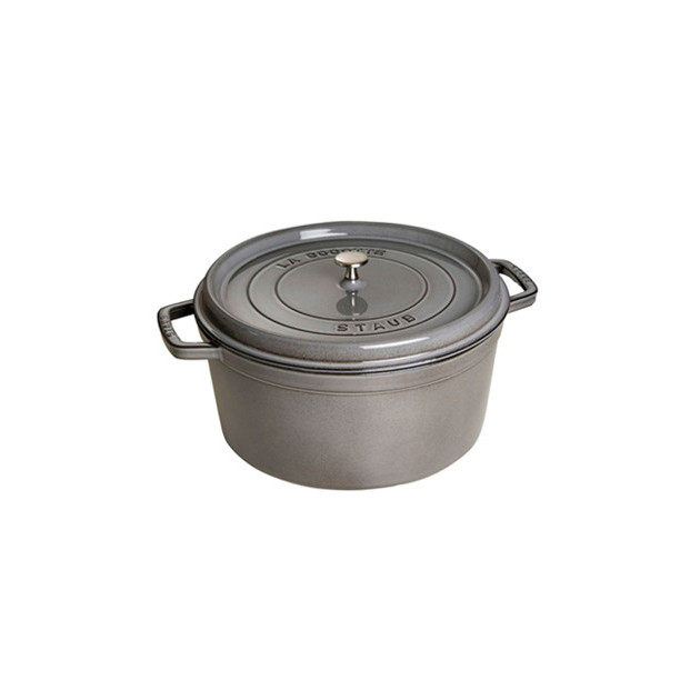 STAUB Cocotte Fonte Ronde 30 cm Gris Graphite 8.35 L