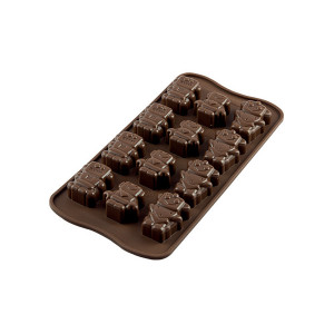 Moule à Chocolat 12 Robots Easy Choc - Silicone Spécial Chocolat Moule à Chocolat 12 Robots Easy Choc - Silicone Spécial Chocolat