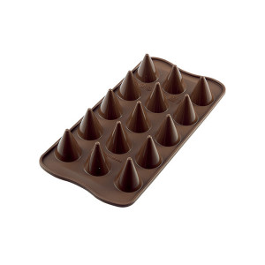 Moule à Chocolat 15 Cônes Easy Choc - Silicone Spécial Chocolat Moule à Chocolat 15 Cônes Easy Choc - Silicone Spécial Chocolat