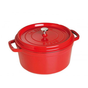 STAUB Cocotte Fonte Ronde 20 cm Rouge Cerise 2,2 L
