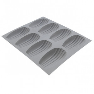 Elastomoule Madeleine - 8 empreintes 21 x 17,6 cm - Silicone de Buyer Elastomoule Madeleine - 8 empreintes 21 x 17,6 cm - Silicone de Buyer
