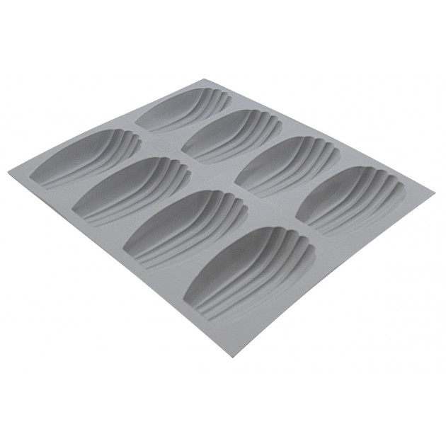 Elastomoule Madeleine - 8 empreintes 21 x 17.6 cm - Silicone de Buyer