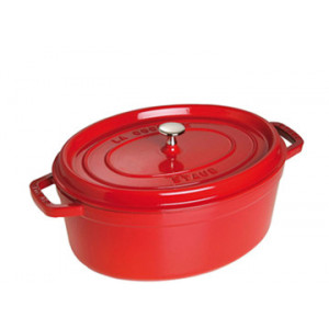 STAUB Cocotte Fonte Ovale 31 cm Rouge Cerise 5,5 L